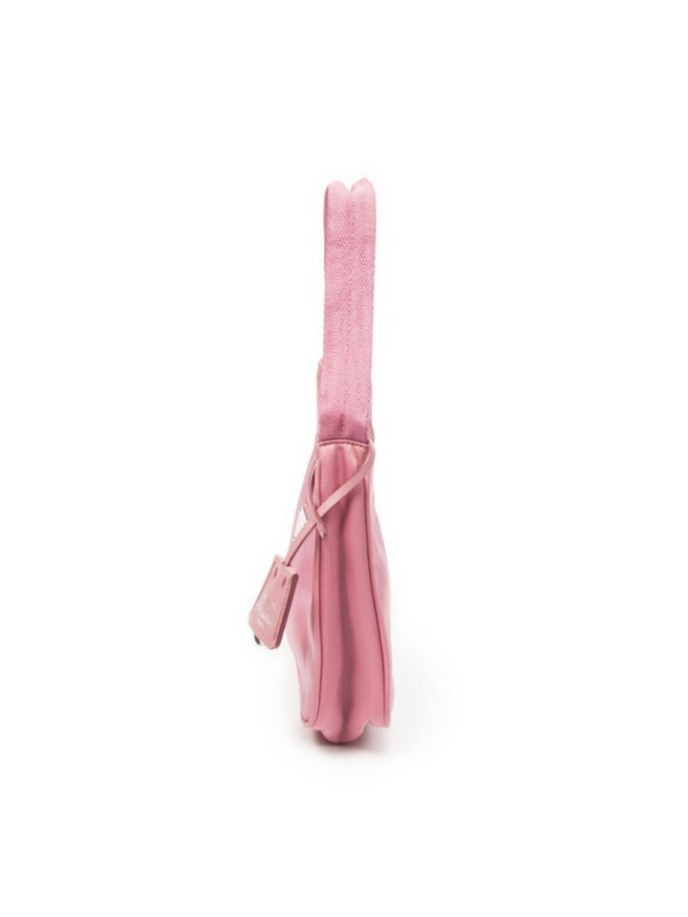 Prada Mini Zip Hobo Pink Nylon Canvas - Picture 3 of 15